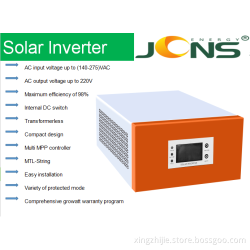 JCN 1000W 2000W 3000W 5000W mppt pure sine wave Solar Power Inverter for solar panel system